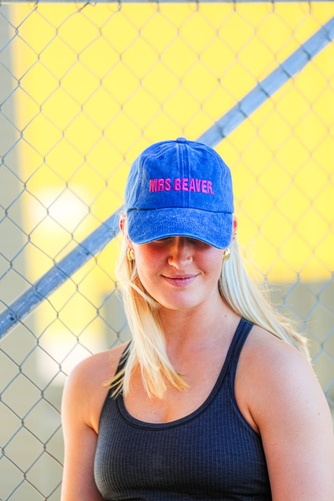 Mrs Beaver Cap Coastal Blue