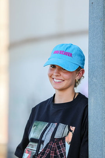 Mrs Beaver Cap Aqua Edit