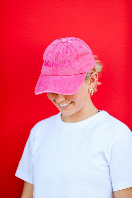 Mrs Beaver Cap Petal Pink