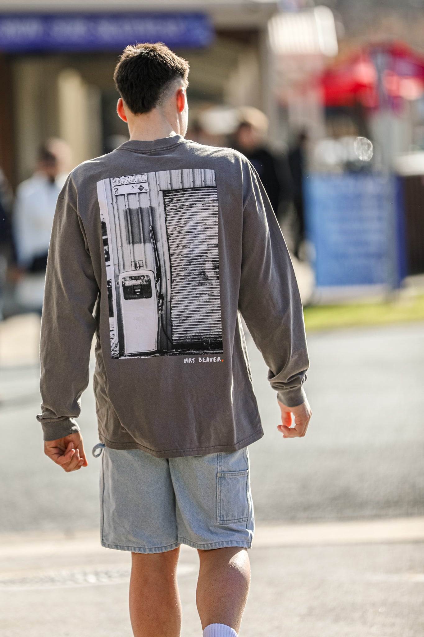 Petrol Long Sleeve Tee Faded Grey