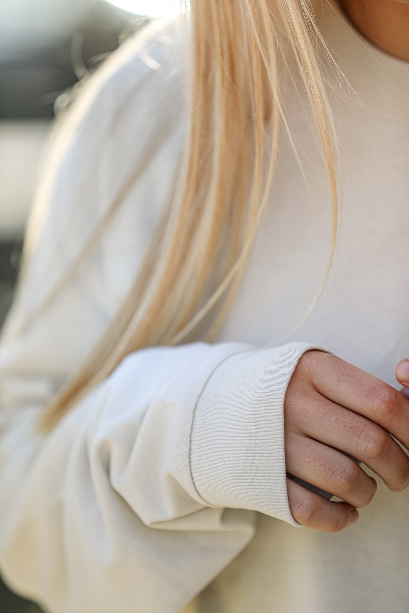 Petrol Long Sleeve Tee Faded Bone