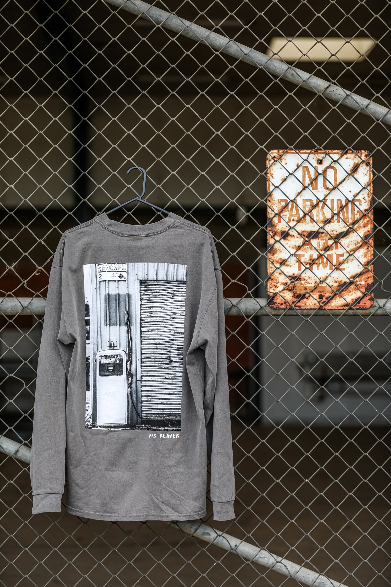 Petrol Long Sleeve Tee Faded Grey